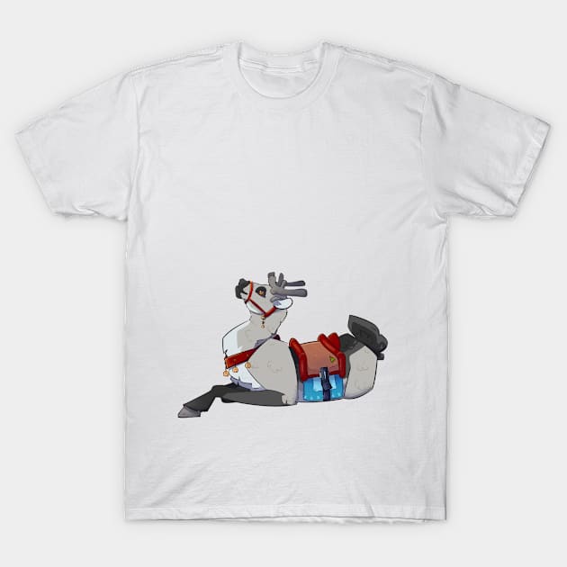 Xmas Reindeer! T-Shirt by larkspurhearts